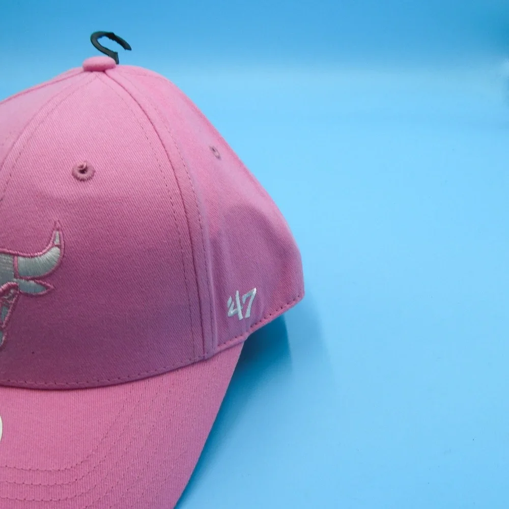 '47‎ MVP Hat Youth Chicago Bulls Pink Adjustable NBA Baseball Cap Cotton